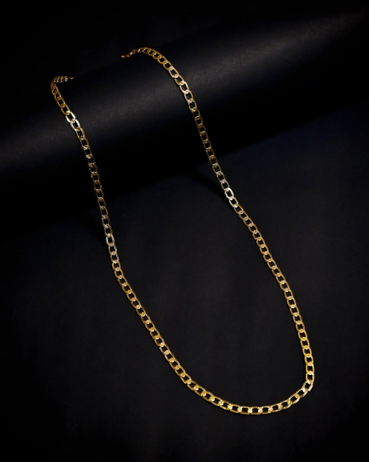 Modern Artificial Gold Box Link Chain Necklace for Men – Stylish & Durable Statement Jewelry